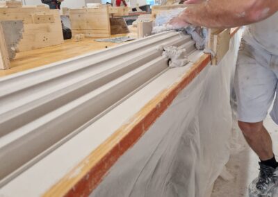 Stuckelement im Gipszugverfahren